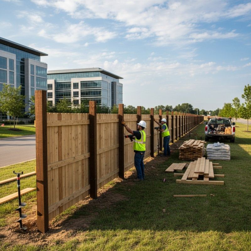 Concrete Fence Installation